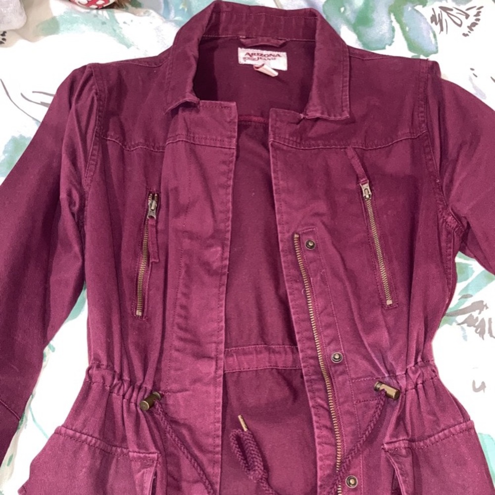 Burgundy jacket